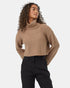 Tentree Women's Highline Wide Neck Turtleneck - Pine Bark