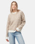 Tentree Women's Highline Intarsia Crew Sweater - Oatmeal Pine Bark