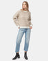 Tentree Women's Highline Intarsia Crew Sweater - Oatmeal Pine Bark