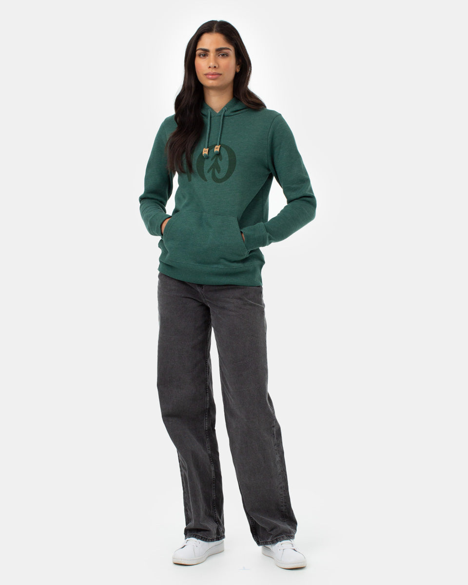 Tentree Women's Ten Hoodie - Hunter Green Heather