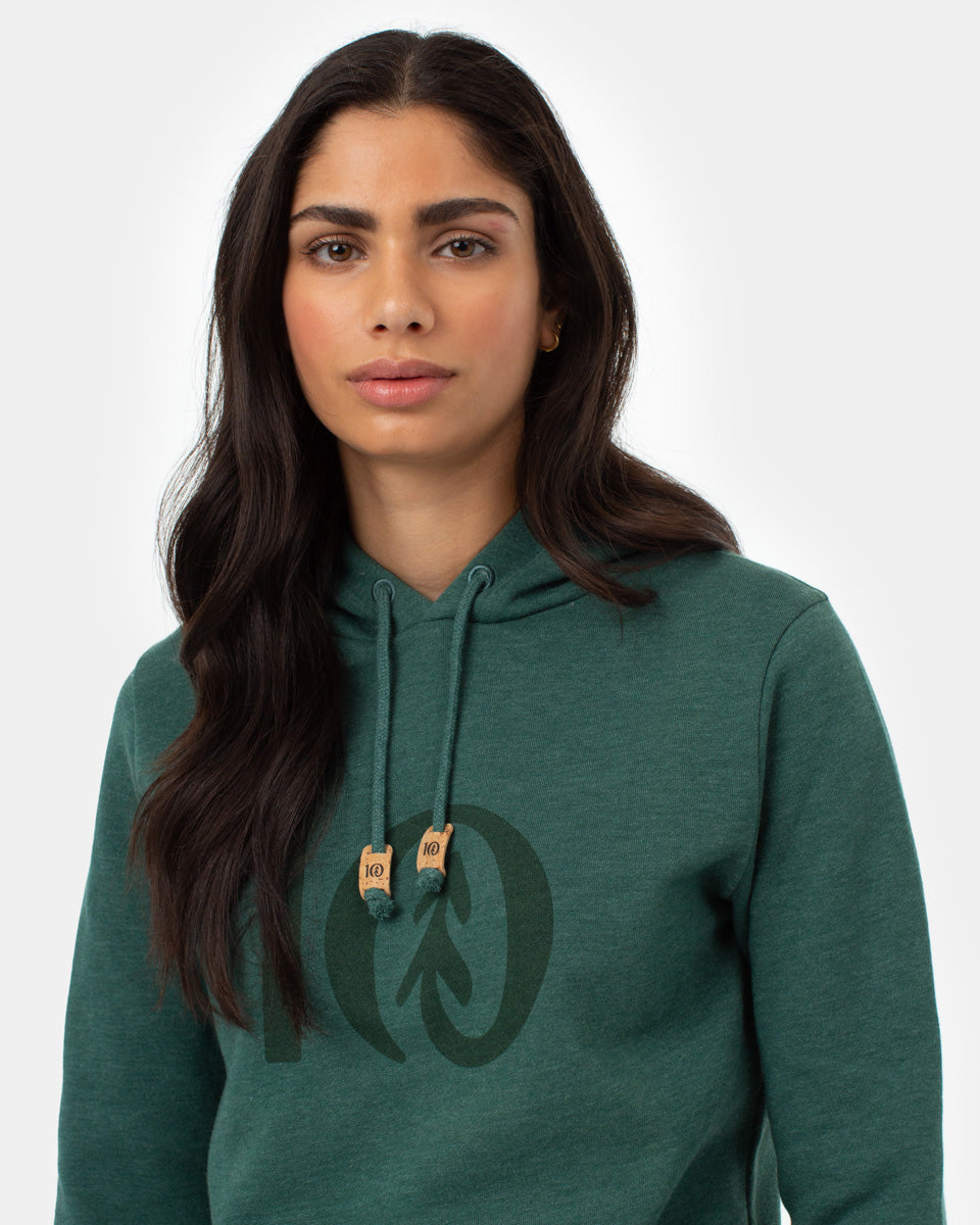 Tentree Women's Ten Hoodie - Hunter Green Heather