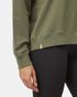 Tentree Women's French Terry Oversized Crew - Olive Night Green