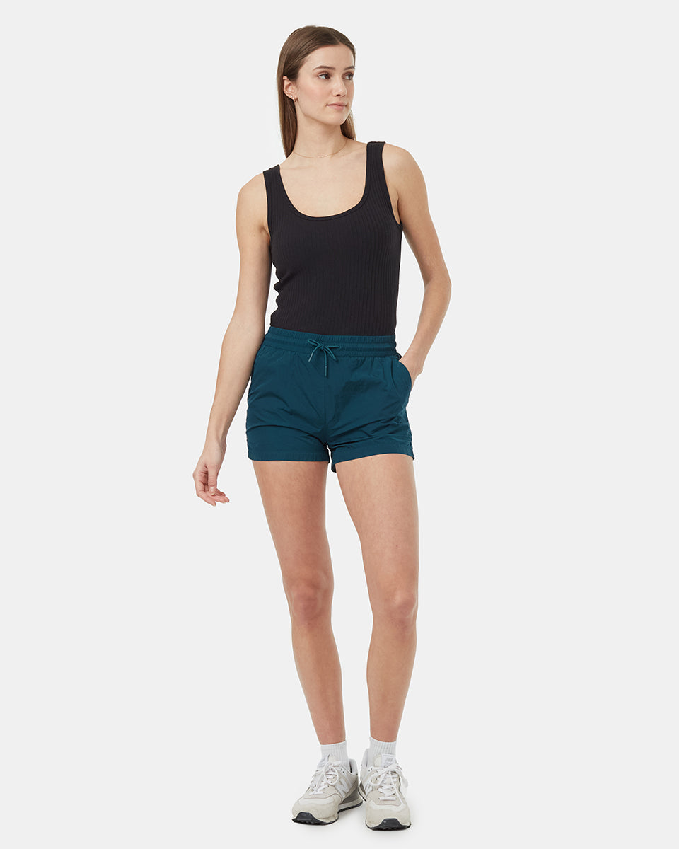 Tentree Women's Recycled Nylon Short - Reflecting Pond