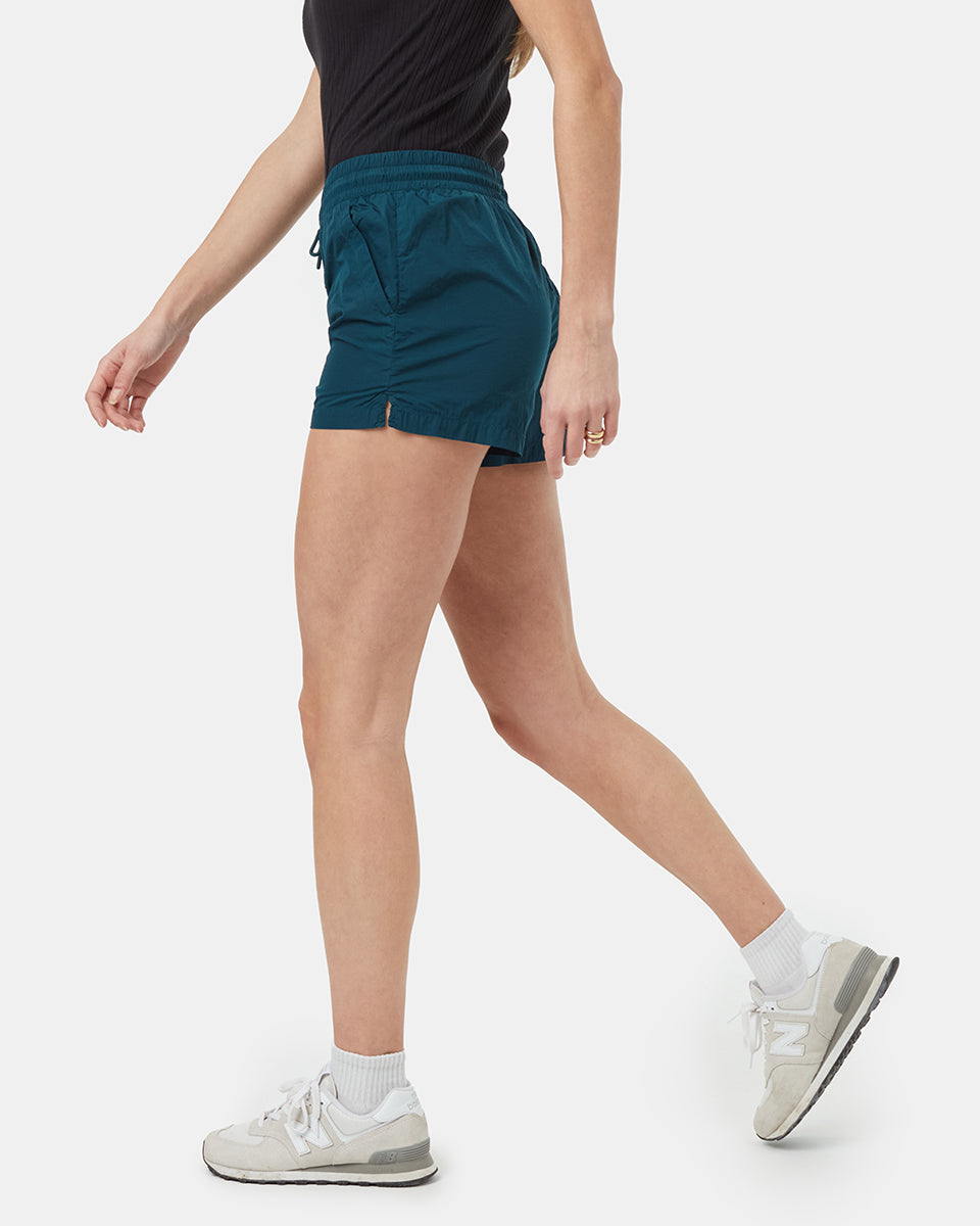 Tentree Women's Recycled Nylon Short - Reflecting Pond