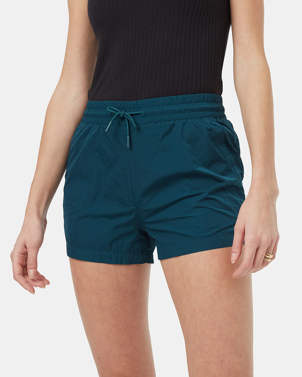 Tentree Women's Recycled Nylon Short - Reflecting Pond