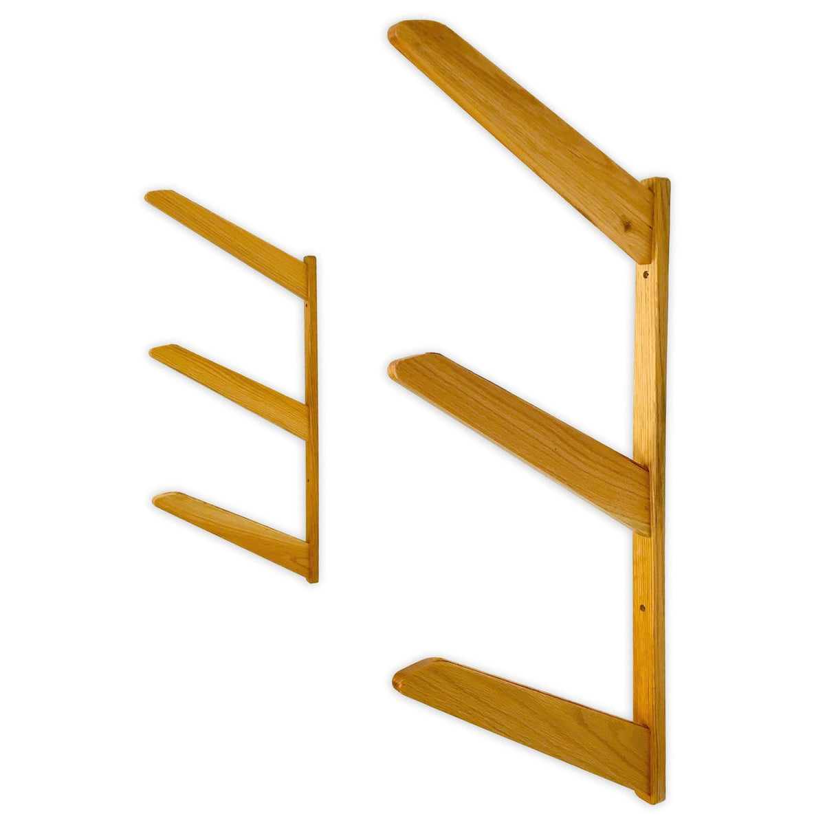 TidyTimber Snowboard Storage Wood Rack | Holds 3 Snowboards - product view 2