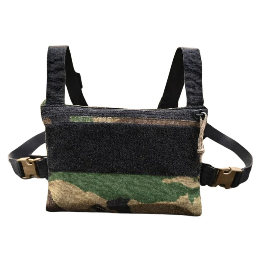 Recycled Firefighter Woodland Minimalist Chest Rig — product view 1