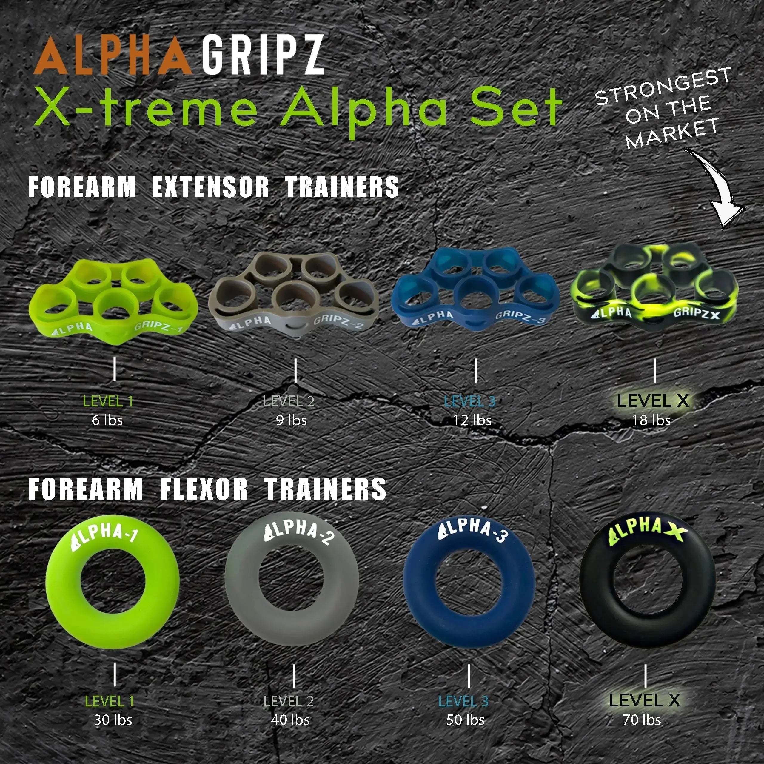 X-treme ALPHA SET by Alpha Gripz