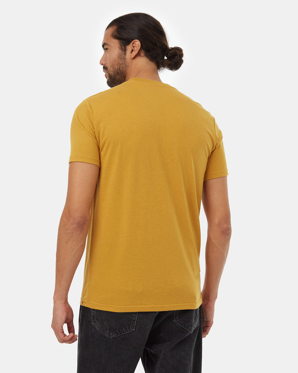 Tentree Men's Find Your Adventure T-Shirt - Harvest Gold Summer Sand