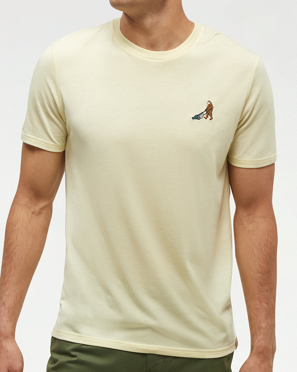Tentree Men's Sasquatch T-Shirt - Sunray Heather Lawnmower