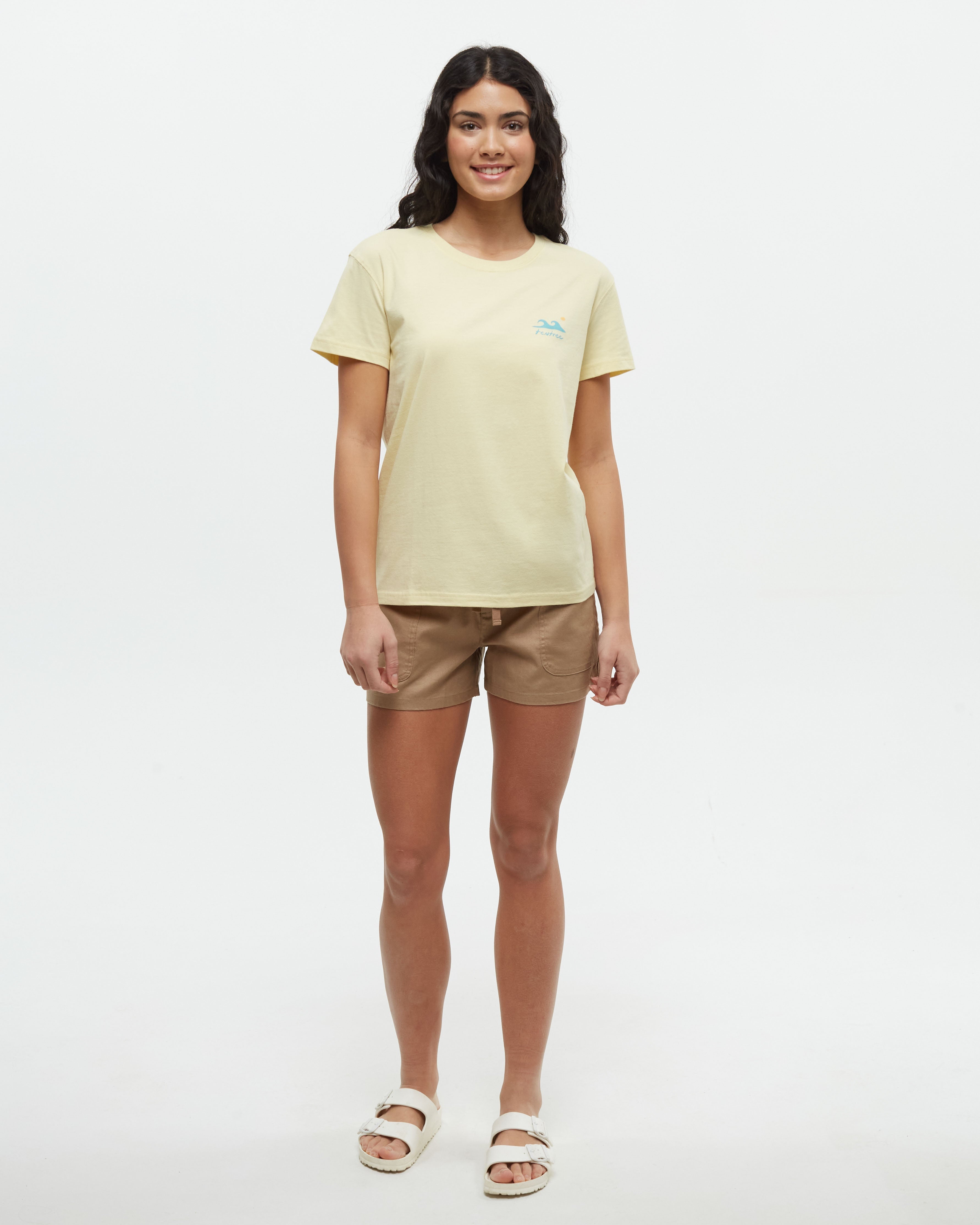 Tentree Women's Seaforestation T-Shirt - Sunray Sea Blue