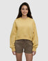 Tentree Women's Bluffs Cropped Crew - Dusk Yellow