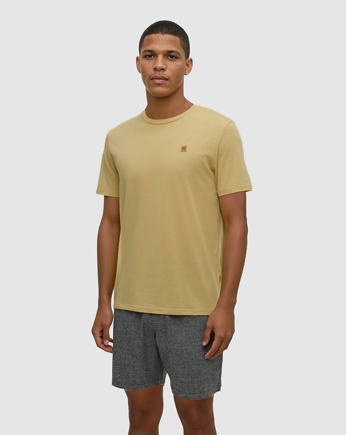 Tentree Men's TreeBlend Baker T-Shirt - Dusk Yellow Heather