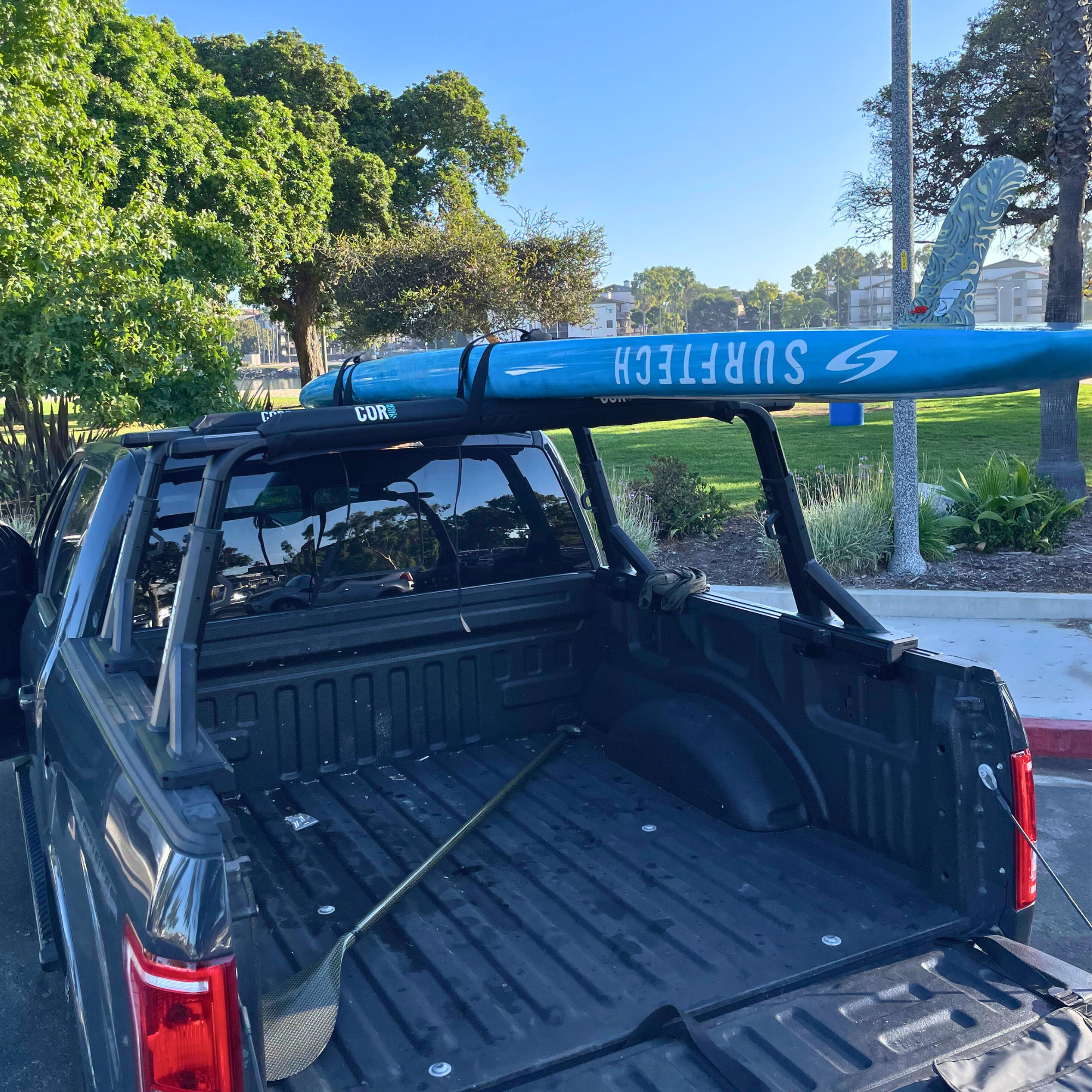 COR Surf Aero Roof Rack Pad with 10' Scratch-Resistant Tie Downs(Wide Aero Bars) — view 7