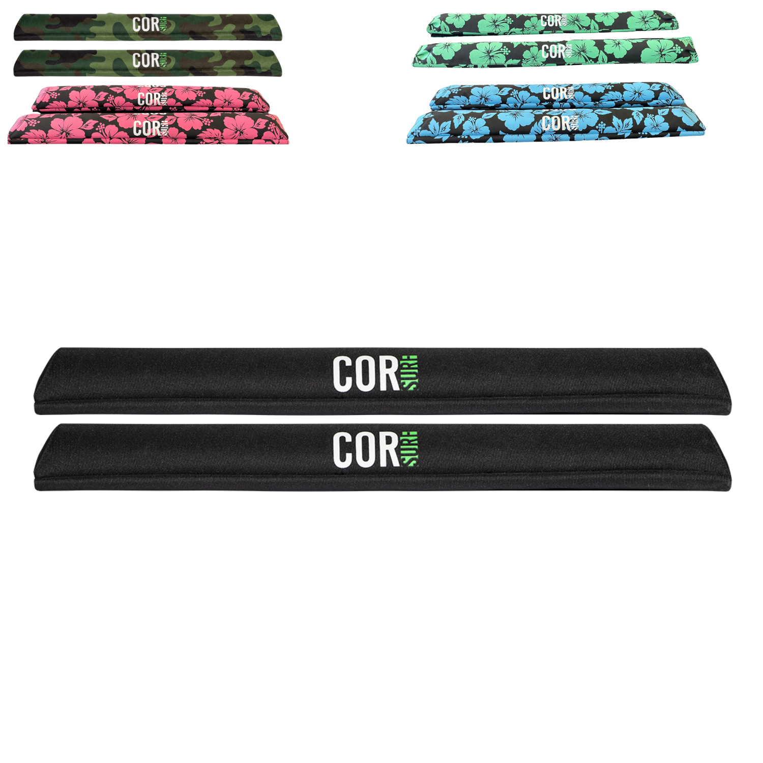 COR Surf Aero Roof Rack Pads 19" or 28" - For Large Aero Bars