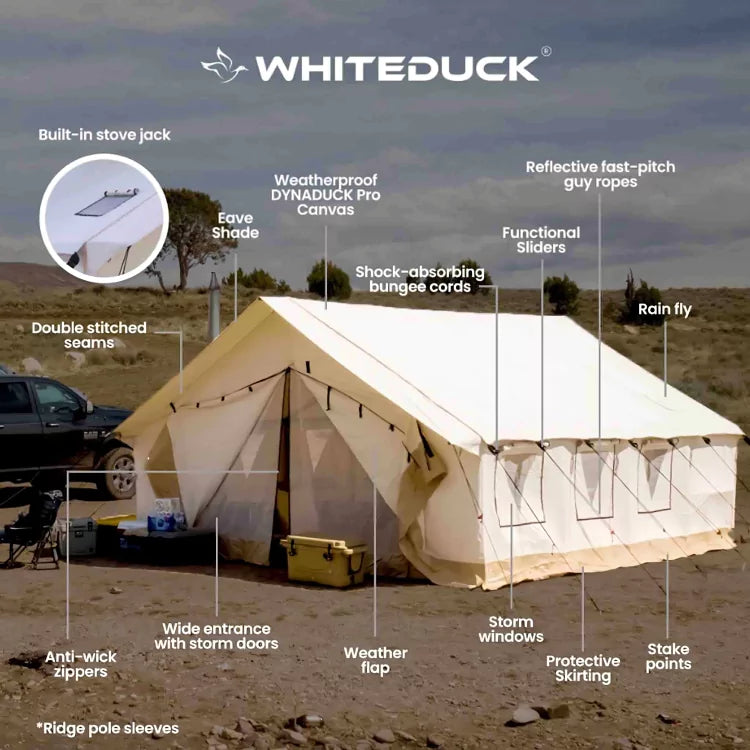 White Duck 16'x24' Alpha Wall Tent