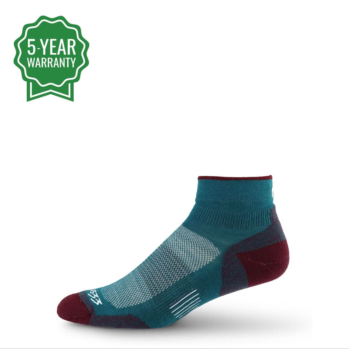 ankle performance wool cushioned running socks