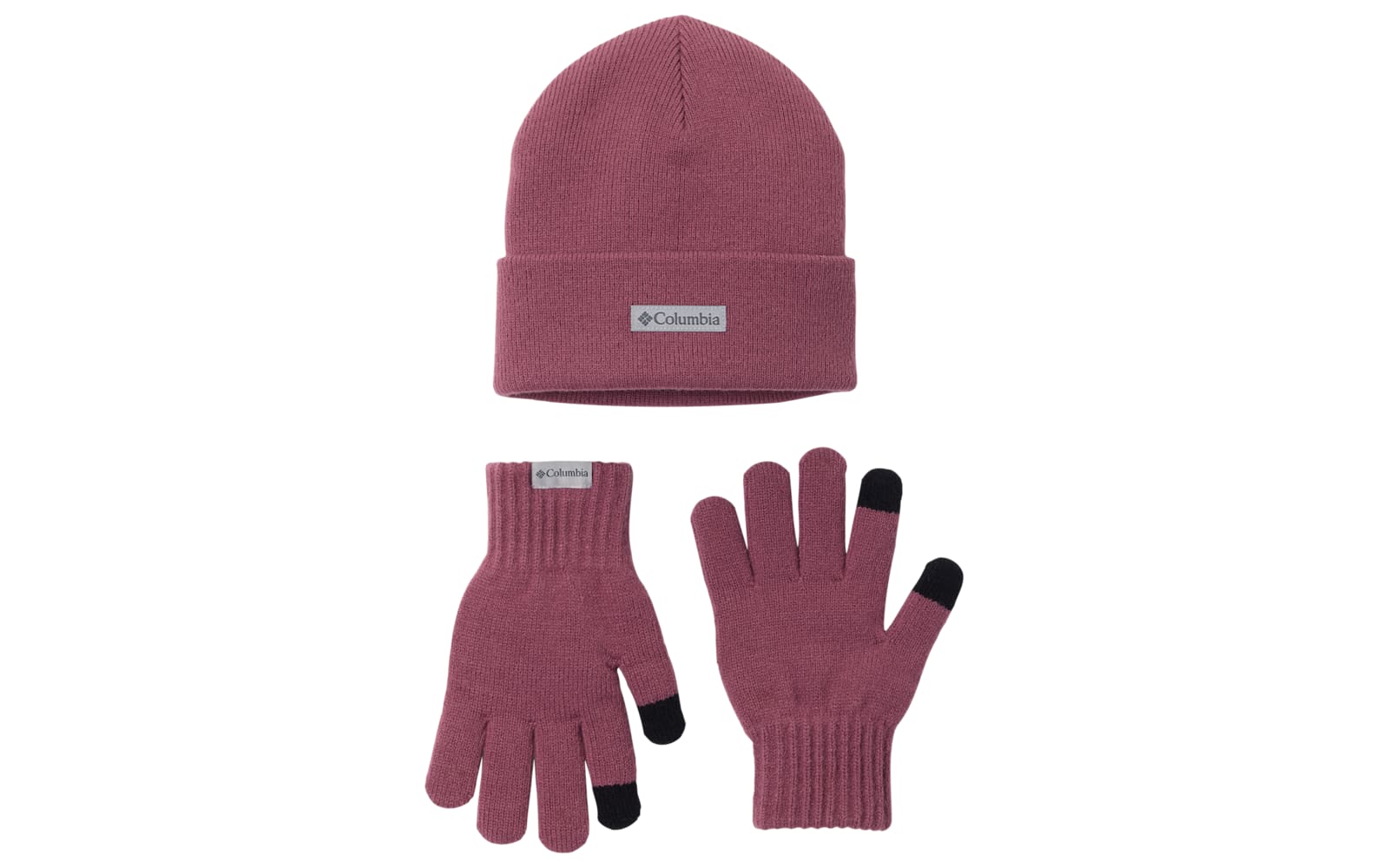 Columbia CSC Beanie and Glove Set — Antique Mauve / S/M