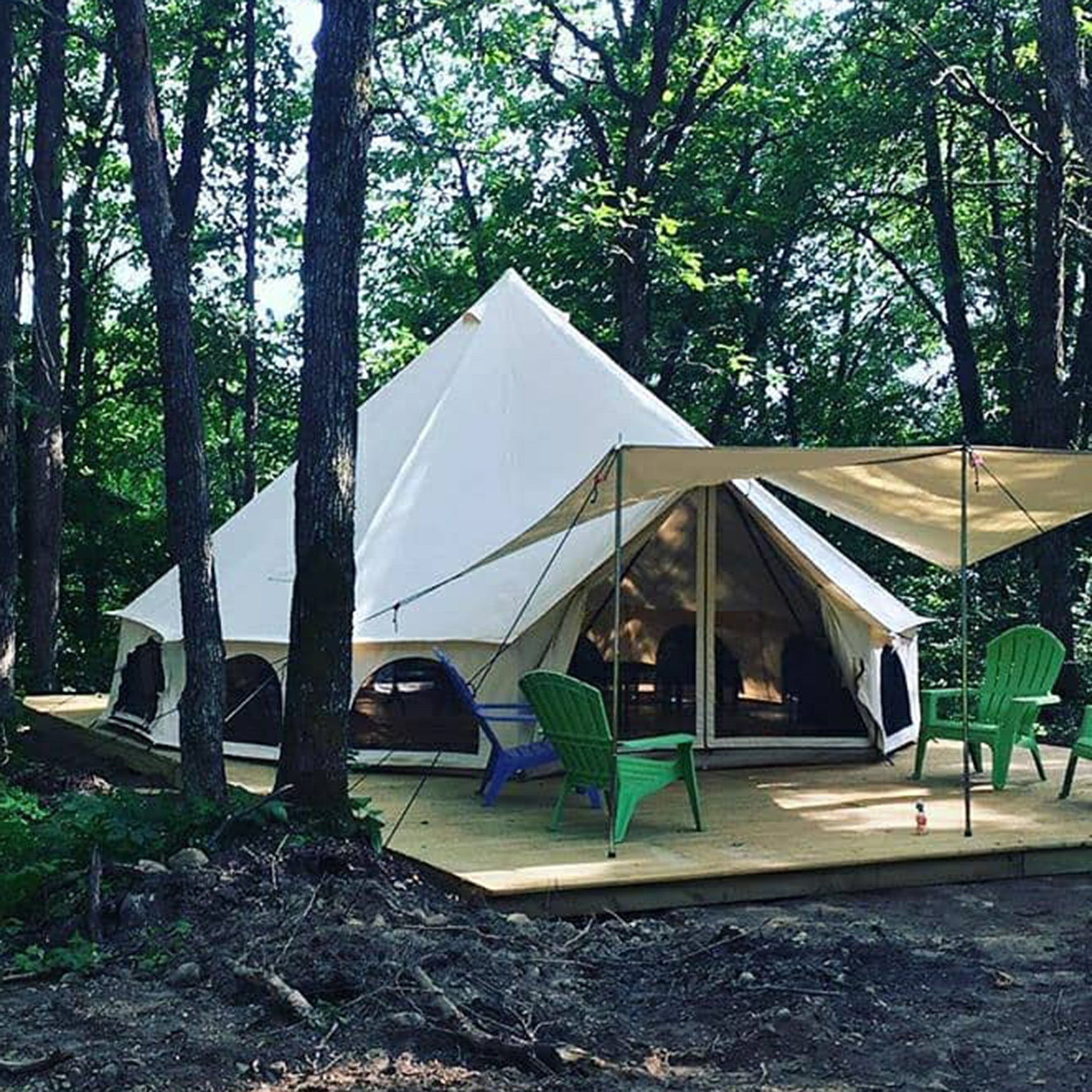 White Duck Awning for Bell tents