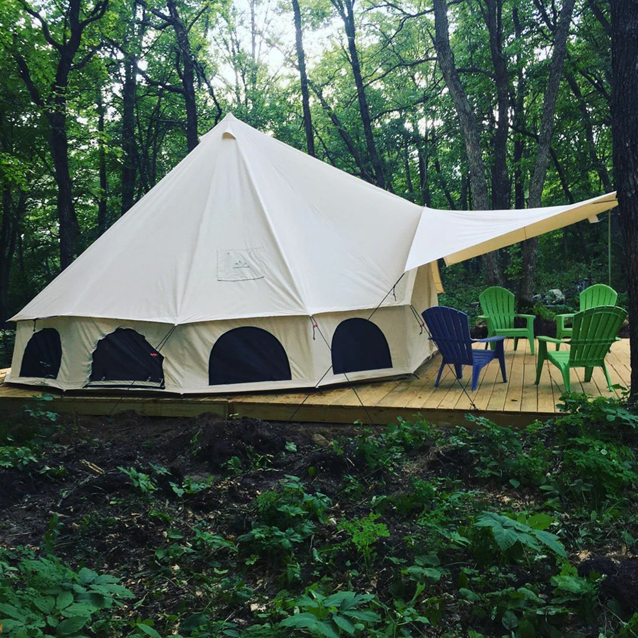 White Duck Awning for Bell tents