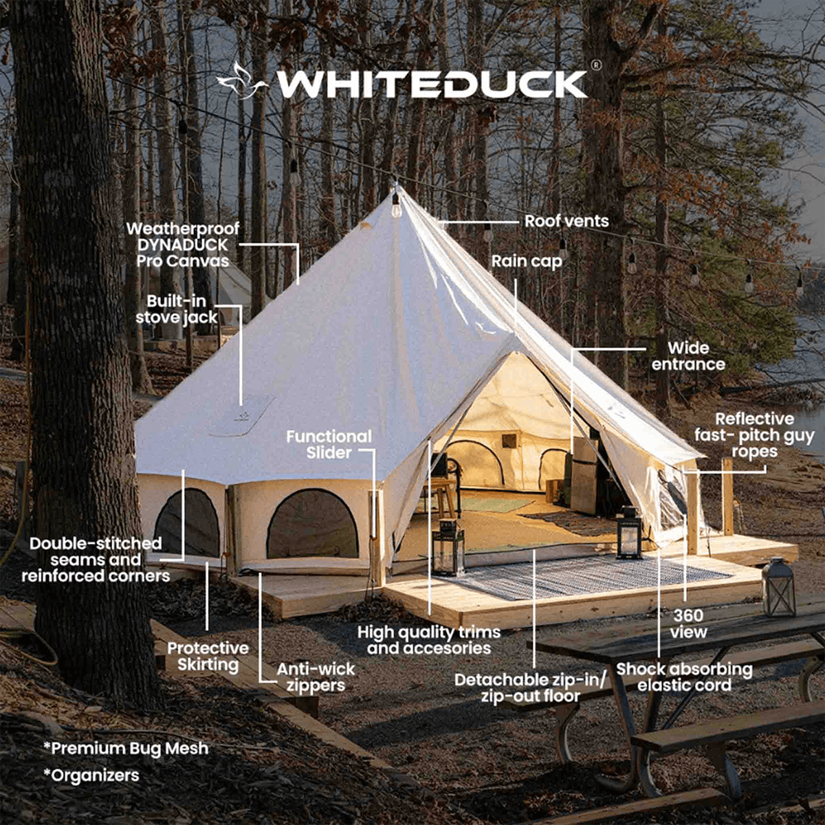 White Duck 23' Avalon Optimus Bell Tent
