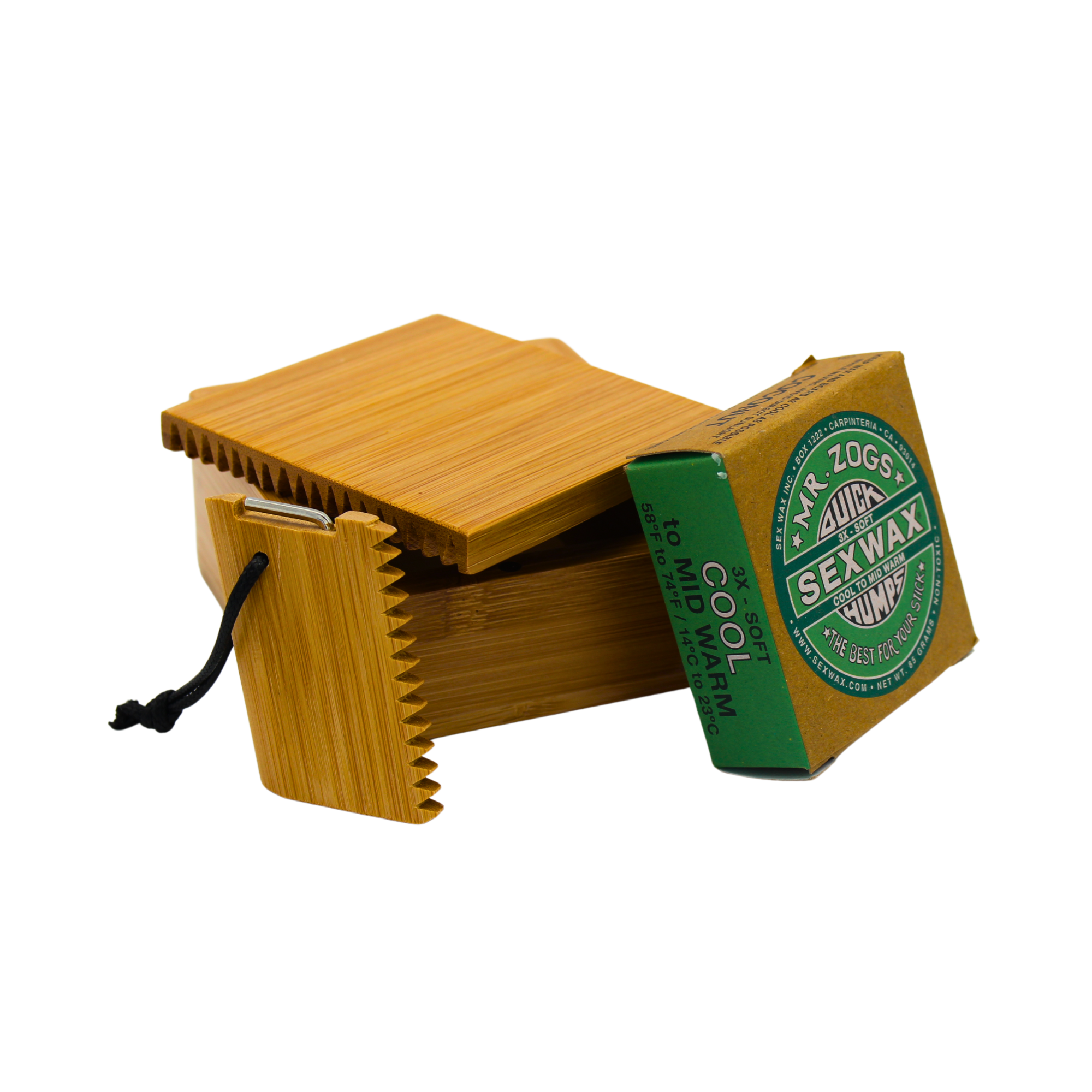 COR Surf Bamboo Wax Comb and Box Set