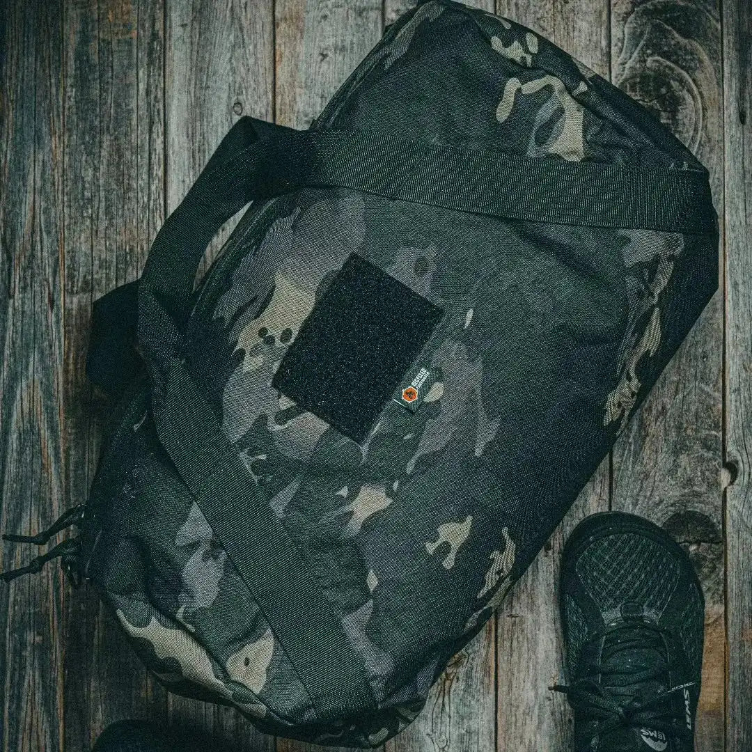 Recycled Firefighter Barrel Duffle Bag 500D — product view 8