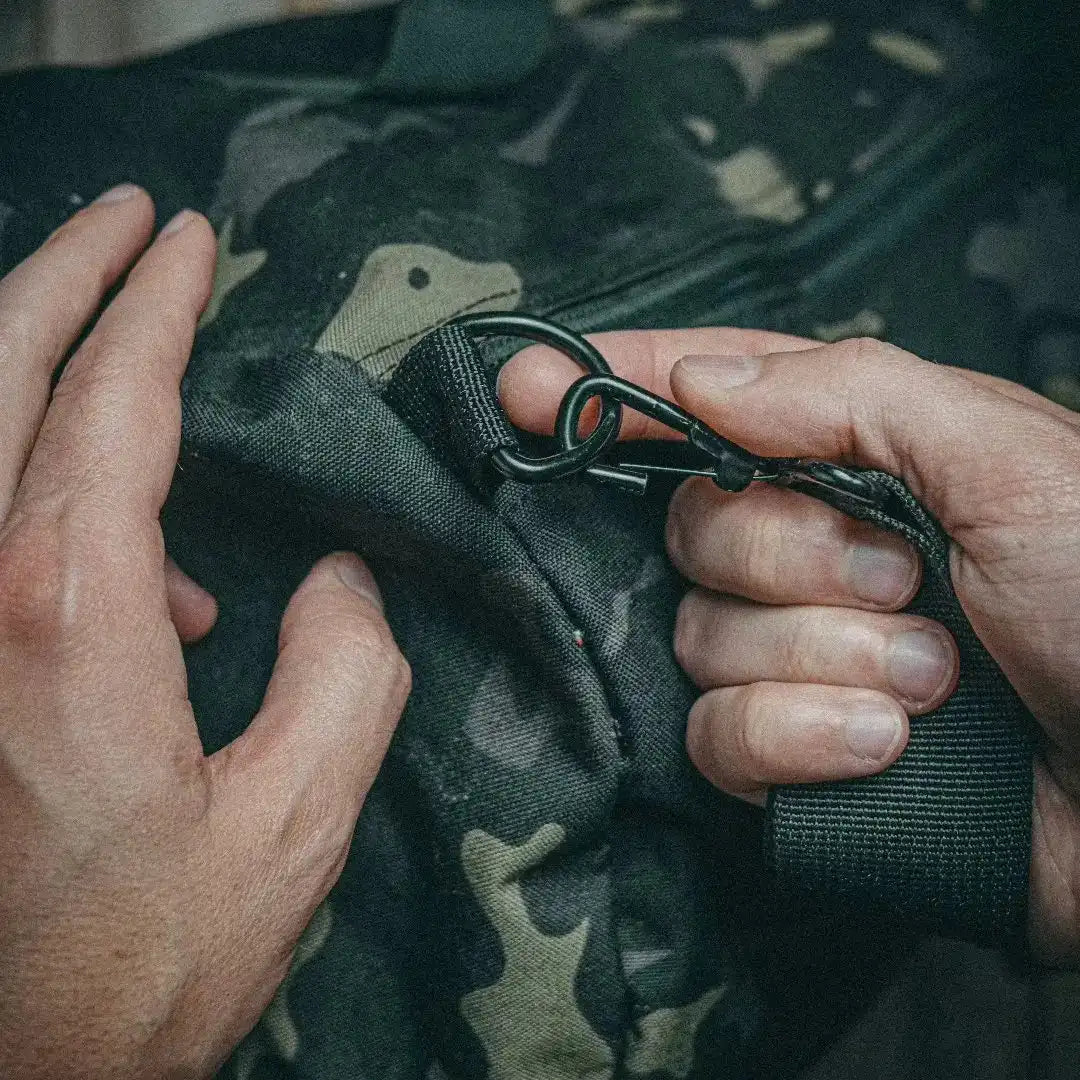 Recycled Firefighter Barrel Duffle Bag 500D — product view 4