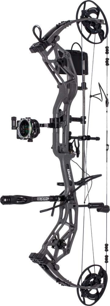 Bear Deer Meat For Dinner RTH Compound Bow in Iron finish