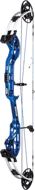 Bear Archery Paramount target compound bow manufacturer blue and white finish