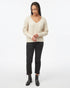 Tentree Women's Highline Deep V Sweater - Oatmeal