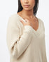 Tentree Women's Highline Deep V Sweater - Oatmeal
