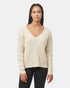 Tentree Women's Highline Deep V Sweater - Oatmeal