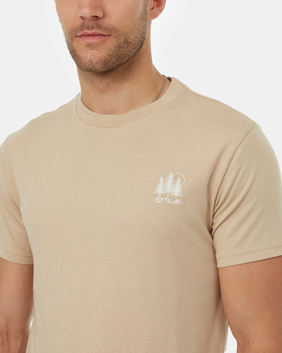 Tentree Men's Golden Forest T-Shirt - Irish Cream
