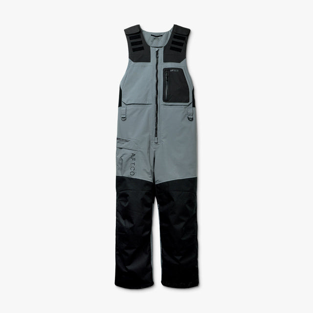 AFTCO Hydronaut Insulated Bib MB80 in Charcoal, front view