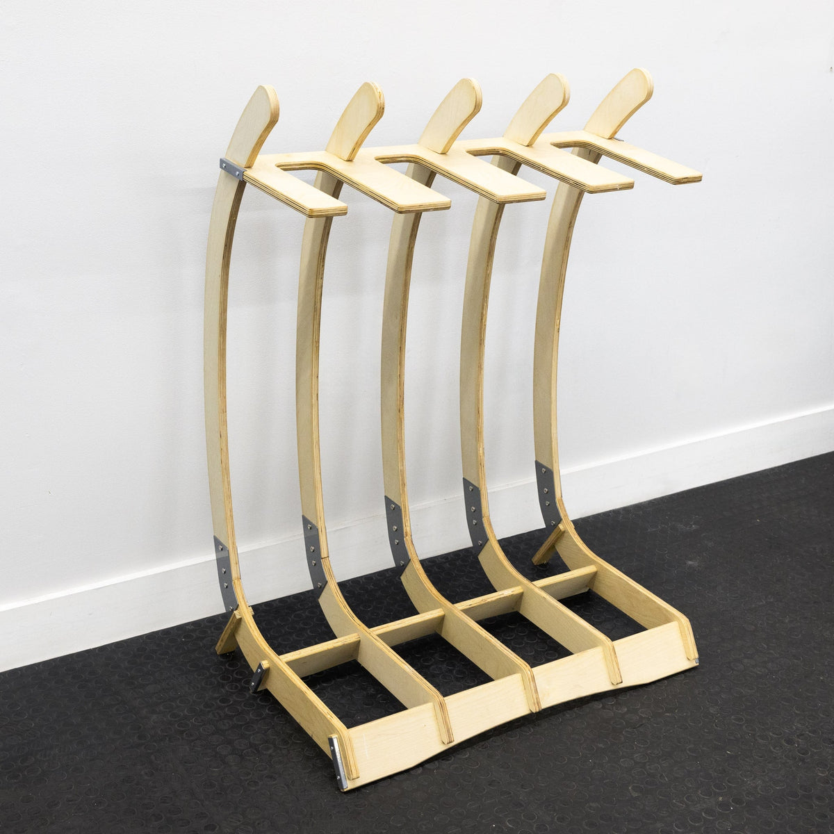 Big Sur Surfboard Storage Wood Stand | Holds 4 Surfboards - product view 2