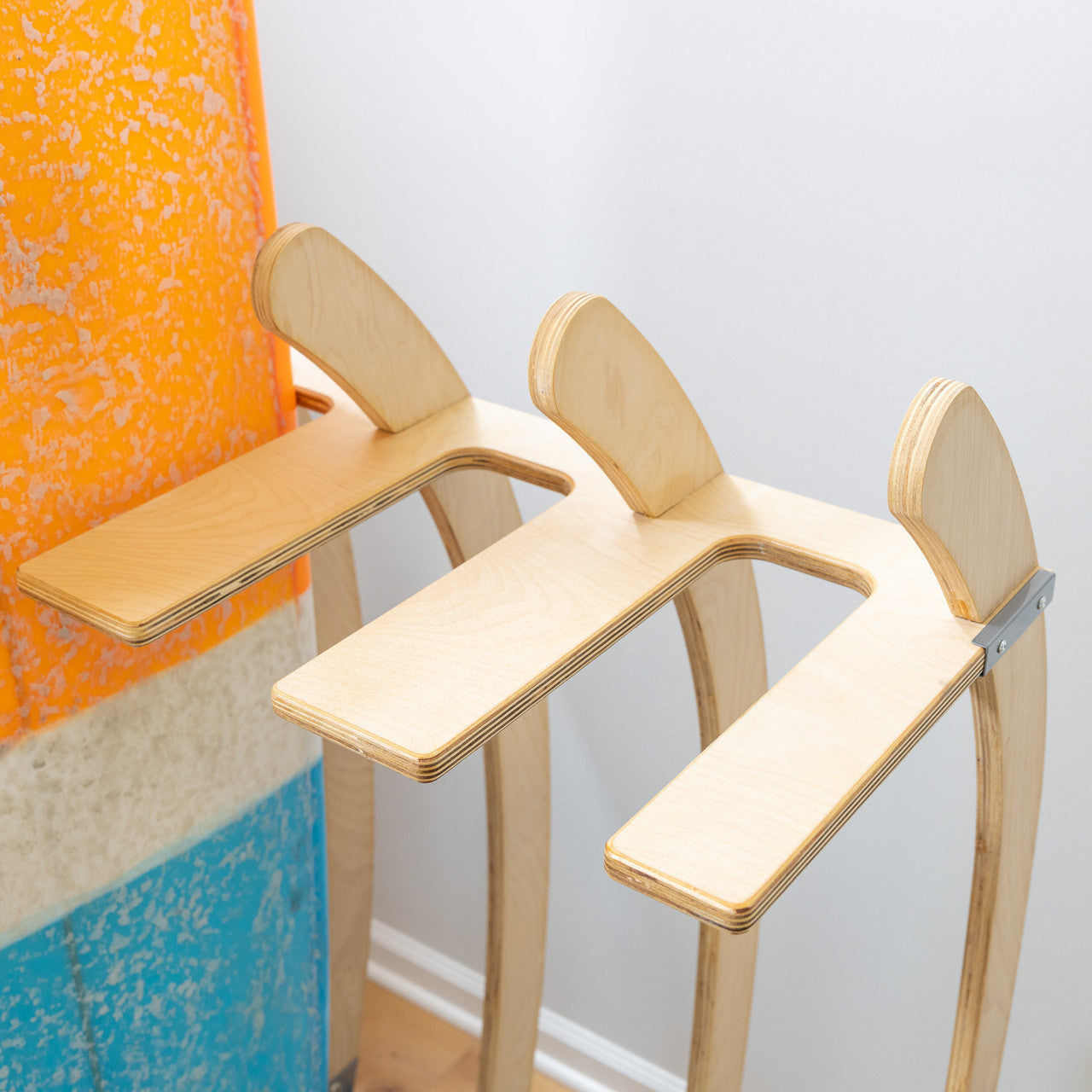 Big Sur Surfboard Storage Wood Stand | Holds 4 Surfboards - product view 3