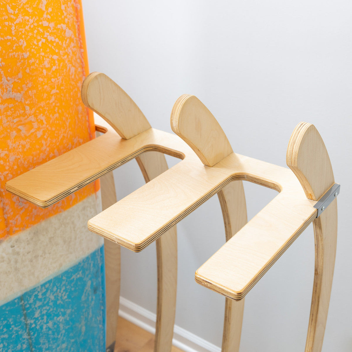 Big Sur Surfboard Storage Wood Stand | Holds 4 Surfboards - product view 3