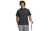 Under Armour Matchplay Stripe Short-Sleeve Polo — Black / S