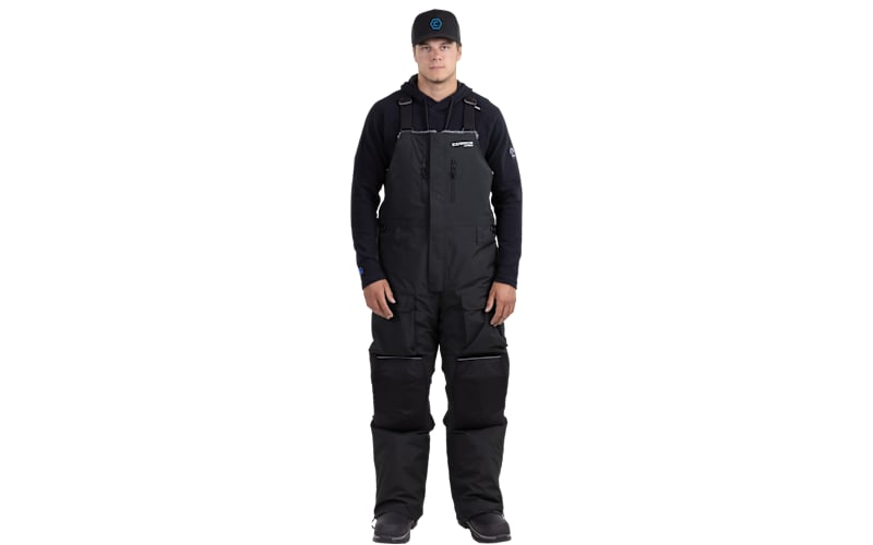 IceArmor by Clam Sub-Zero Bib — Black / XL