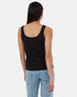 Tentree Women's TreeBlend Double Scoop Tank - Meteorite Black