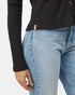 Tentree Women's Treewaffle Button Front - Meteorite Black