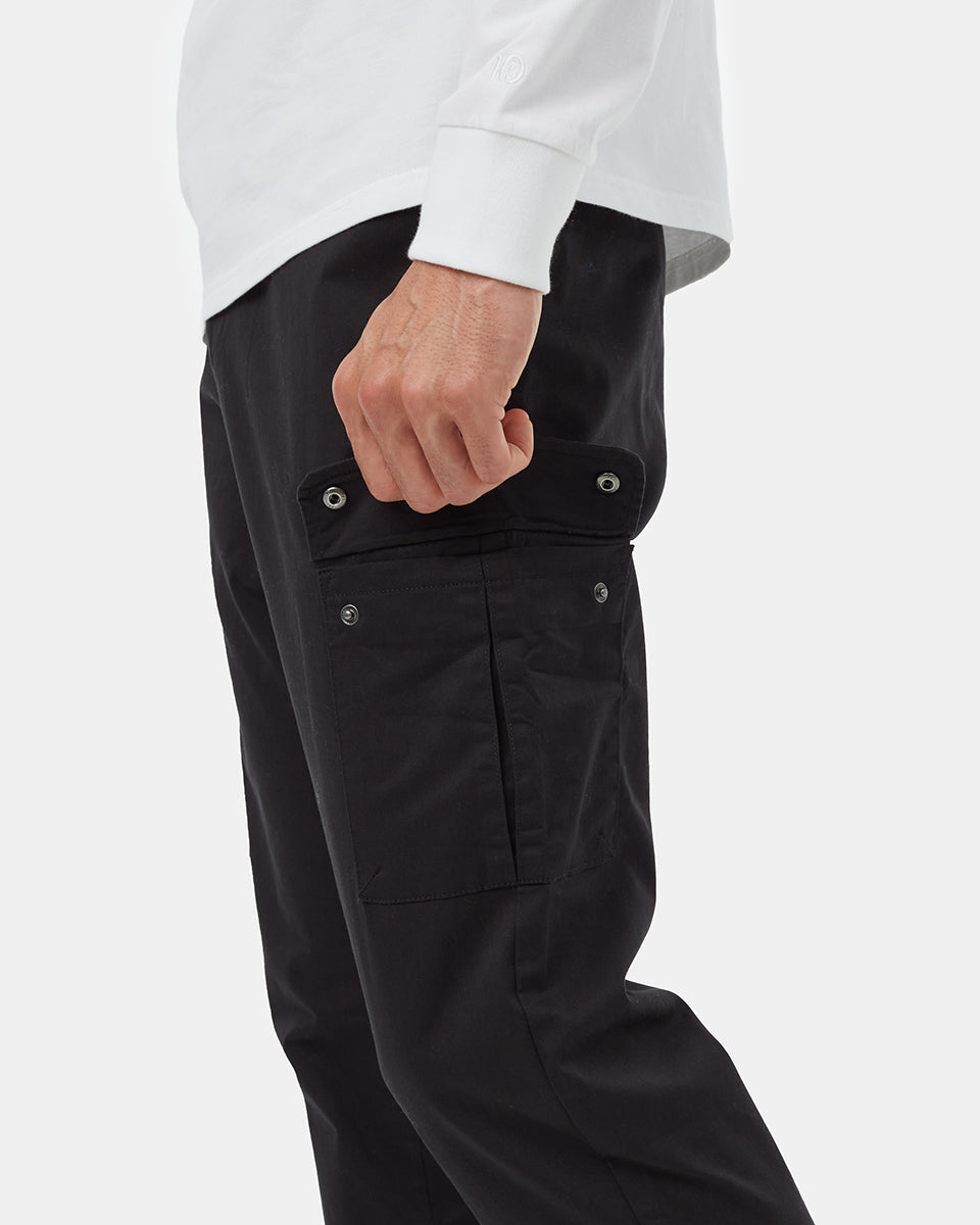 Tentree Men's Twill Cargo Chino Pant - Meteorite Black