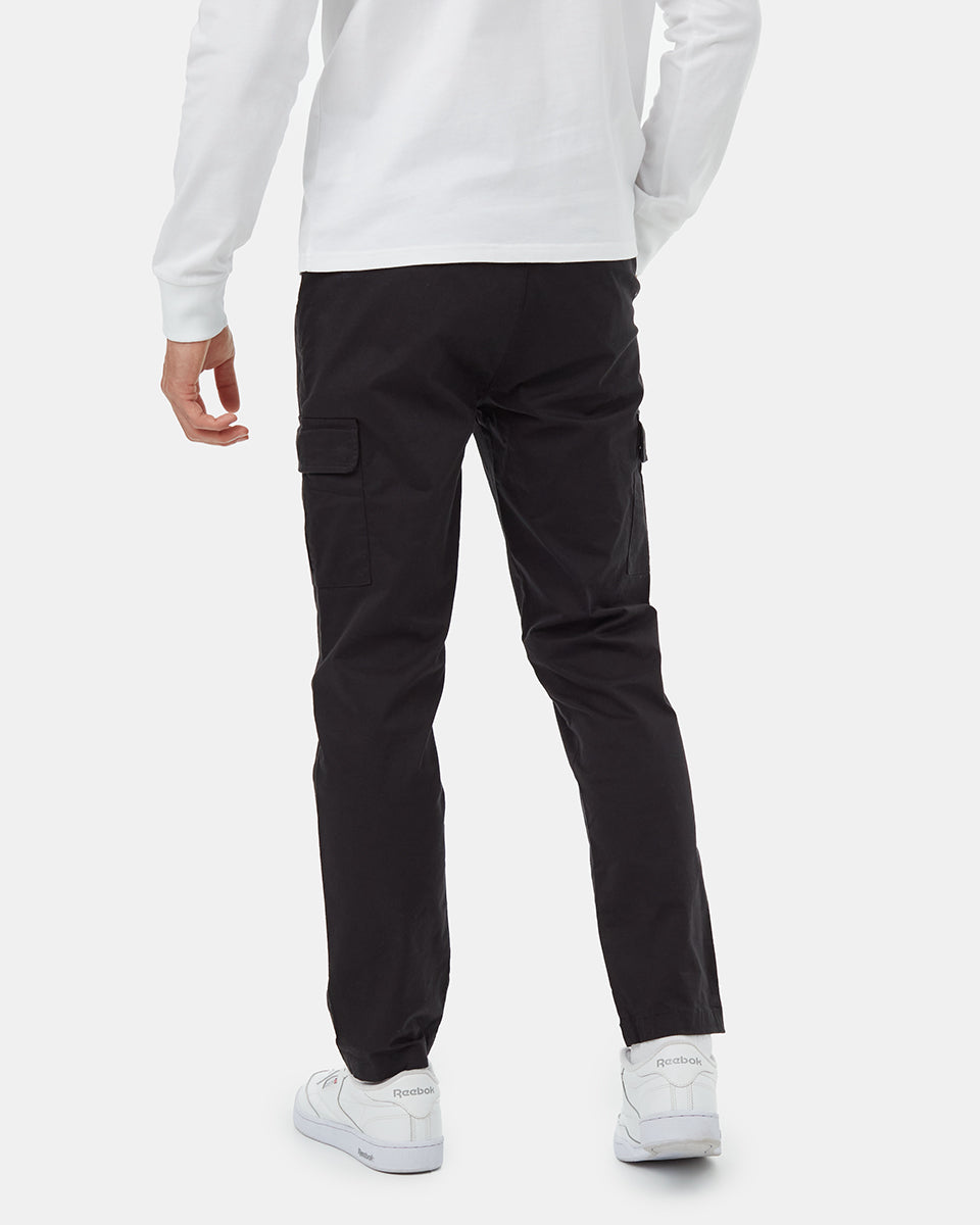 Tentree Men's Twill Cargo Chino Pant - Meteorite Black