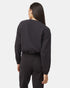 Tentree Women's Organic Cotton French Terry Elastic Hem Crew - Meteorite Black