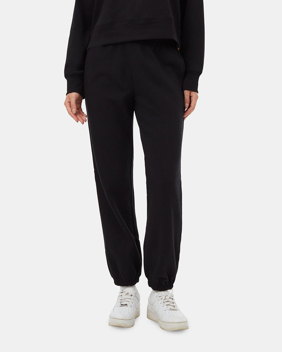 Tentree Women's TreeTerry Relaxed Jogger - Meteorite Black