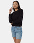 Tentree Women's Highline Fine Gauge Sweater - Meteorite Black