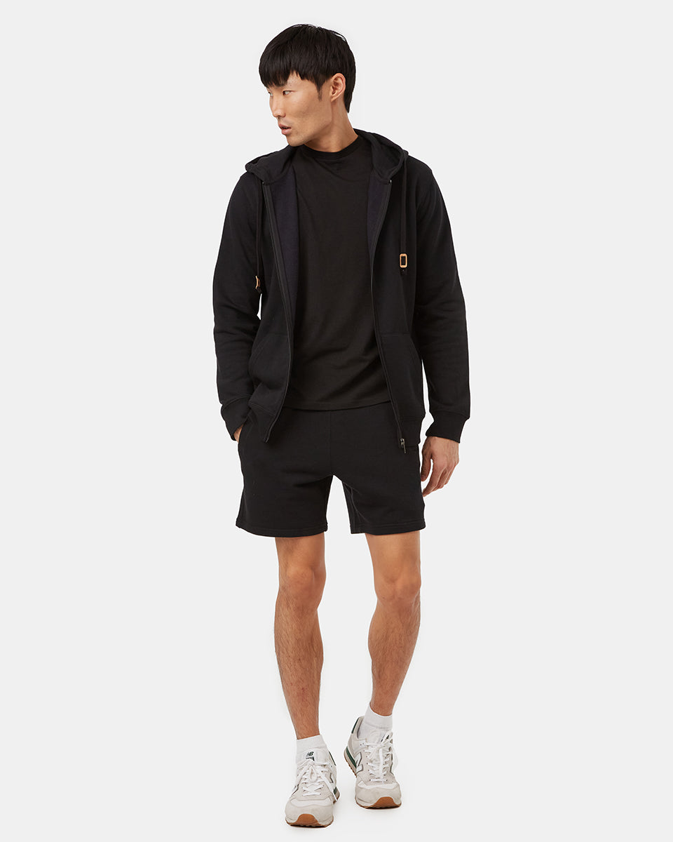 Tentree Men's TreeTerry 7" Retro Short - Meteorite Black