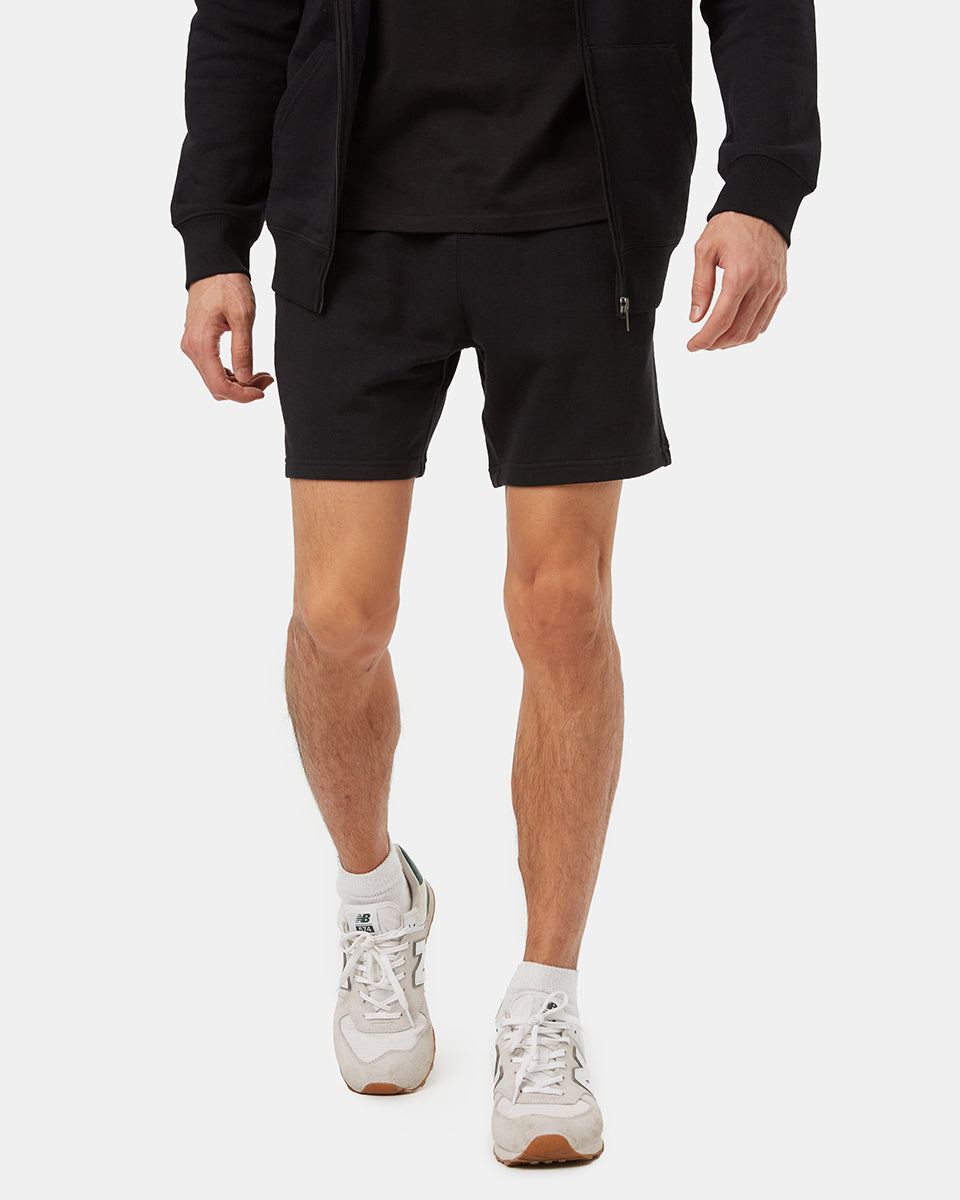Tentree Men's TreeTerry 7" Retro Short - Meteorite Black