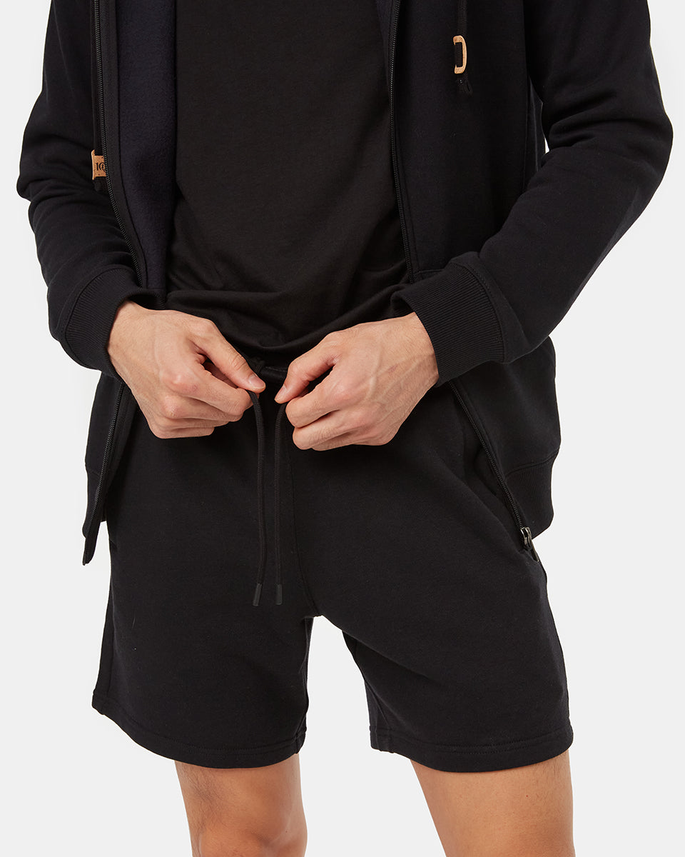 Tentree Men's TreeTerry 7" Retro Short - Meteorite Black